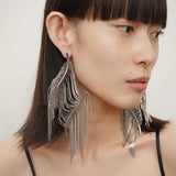 Dolce Willow Tree Drapery Tassel Earrings - Gold or Silver watereverysunday