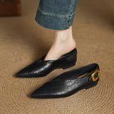 Dylla Pointed Tulip Wrap Flats