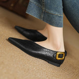 Dylla Pointed Tulip Wrap Flats