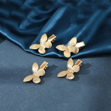 Amanda Rhinestone Flower Hairpins- 4PCS