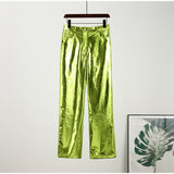 Edina Colorful Metallic Disco Pants - 7 Colors watereverysunday