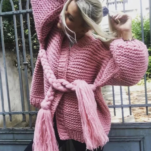 Edwige Chunky Knit Cardigan