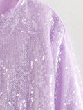 Eevi Mermaid Glitter Sequin Bomber Jackets - 2 Colors watereverysunday