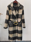 Eileen Ombre Plaid Maxi Coat watereverysunday