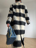 Eileen Ombre Plaid Maxi Coat watereverysunday