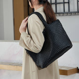 Eivissa Faux Leather Woven Totes - 16 Colors