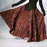 Elara Crinkle Maxi Skirt