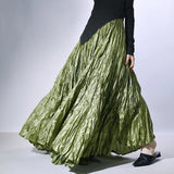 Elara Crinkle Maxi Skirt