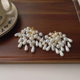 Elegant Bouquet of Pearl Drops Earrings watereverysunday