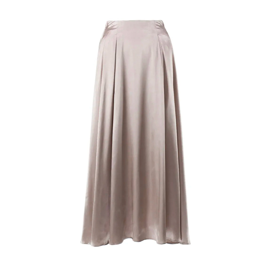 Elegant Satin Flare Maxi Skirts - 3 Colors – watereverysunday