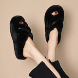Elodie Faux Fur Slide Slippers - 3 Colors watereverysunday