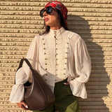 Elodie Romantic Pintuck Blouse