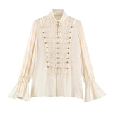 Elodie Romantic Pintuck Blouse