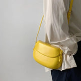Eloise Candy Color Molded Saddle Bag watereverysunday