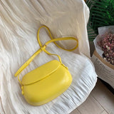 Eloise Candy Color Molded Saddle Bag watereverysunday