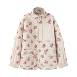 Elowen Vintage Floral Sherpa Fleece Jacket