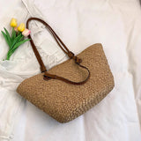 Emery Woven Straw Basket Totes