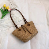 Emery Woven Straw Basket Totes