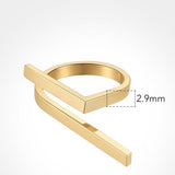 Enya Golden Geometry Gold Rings - 3 Styles watereverysunday