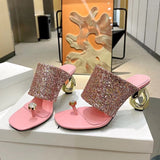Eowyn Rhinestone Toe Post Sandals - 6 Colors watereverysunday