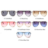 Ernie Glitter Rim Aviator Sunglasses - 7 Colors watereverysunday