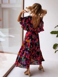Espa Bold Floral Bohemian Maxi Dress watereverysunday