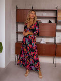 Espa Bold Floral Bohemian Maxi Dress watereverysunday