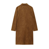 Estella Crystal-Accent Long Coat