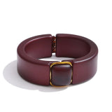 Etna Acrylic Dark Resin Statement Bangle