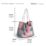 Ewa Tie Dye Canvas Shopper Totes - 3 Colors watereverysunday