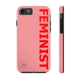 FEMINIST SPOKE iPhone Cases - Pink watereverysunday