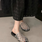 Fatima Woven Lattice Upper Slippers