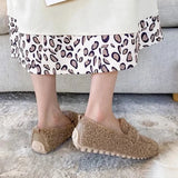 Faux Lambs Wool Driving Loafers watereverysunday