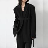Fei Front Tie Blazer - 2 Colors watereverysunday