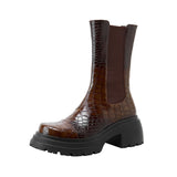 Fien Croco Lug Chelsea Boots