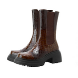 Fien Croco Lug Chelsea Boots