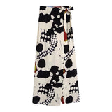 Fiona Printed Wide Leg Wrap Trouser watereverysunday