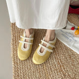 Fiona Double Band Satin Ballet Flats