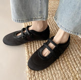 Fiona Double Band Satin Ballet Flats