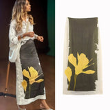 Fiona Floral Artprint Maxi Pencil Skirt