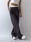 Fira Color Contrast Waist Trousers watereverysunday