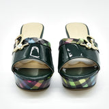 Floella Buckle Patterned Platform Wedge Sandals - 6 Colors watereverysunday