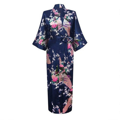 cobalt print satin kimono maxi dress Coastal Dream Satin Kimono Maxi Dress Wholesale