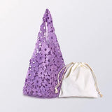 Flower Cut Out Eyelet Hobo Bags