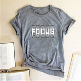 Focus Graphic Print T-shirts - 6 Colors watereverysunday