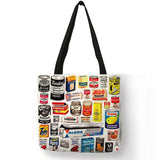 Vintage 80's Product Retro Graphic Tote Bags