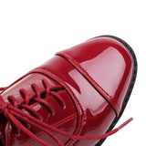 Frances Patent Leather Cap-Toe Oxford Shoes - 2 Colors watereverysunday