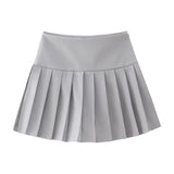 Genny Pleated Mini Shorts/Skirts - 2 Colors watereverysunday