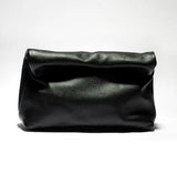 Genuine Leather Fold Over Envelope Clutch Bag watereverysunday