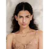 Geometric Shell Pendant Collar Necklace